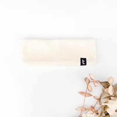 Пов’язка трикотажна однотонна для дівчинки Белла Talvi 50-56 Молочний