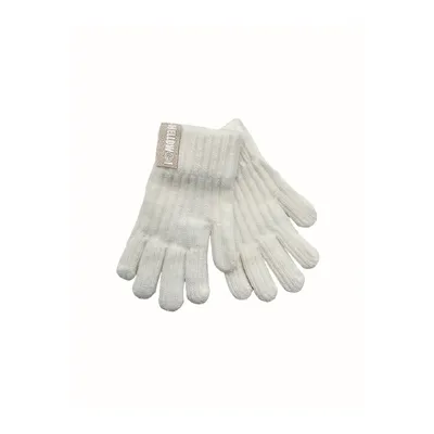 Рукавиці в’язані однотонні HELLOW на вік 5-8 років Білий 12018