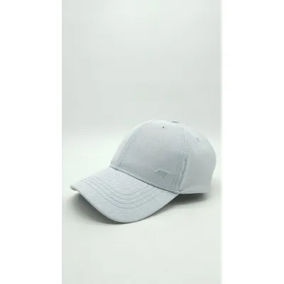 Бейсболка бавовняна літня однотонна з логотипом Mazur L/58-59 Блакитний BA1-KP13
