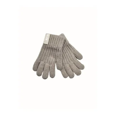 Рукавиці в’язані однотонні HELLOW на вік 5-8 років Бежевий 12019