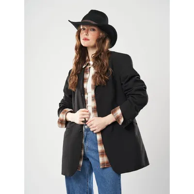 Капелюх ковбойський фетровий з ремінцем Fortune 58 Чорний