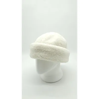 Шапка без козирка боярка Shag 55-58 Молочний