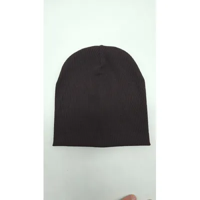 Шапка трикотажная в рубчик однотонная 4129 Glory Kids 52-54 Шоколад
