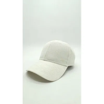 Бейсболка лляна літня однотонна з логотипом Mazur L/58-59 Лляний BA1-L95
