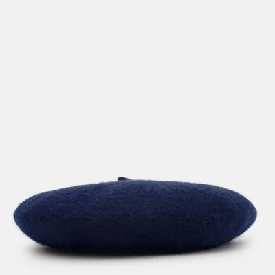 Берет класичний однотонний вовняний 56-58 Fortune Темно-синій