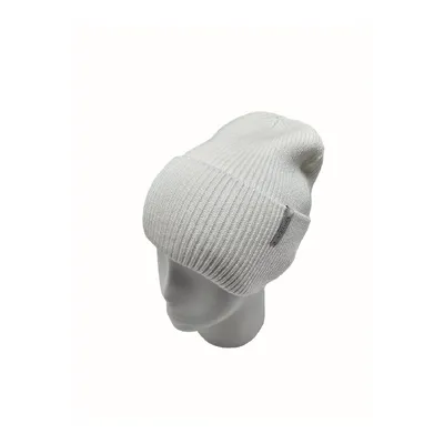 Шапка в’язана одинарна з манжетом Odell Cascona 52-58 Білий