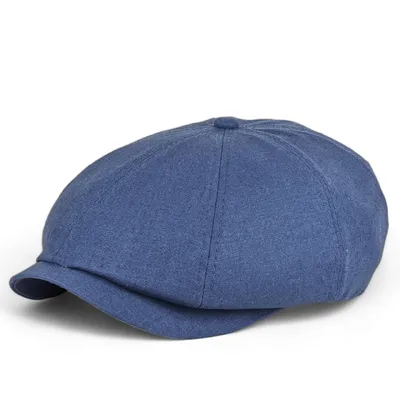Кепка восьмиклинка хуліганка лляна VladAltex 61 Джинсовий 200-6