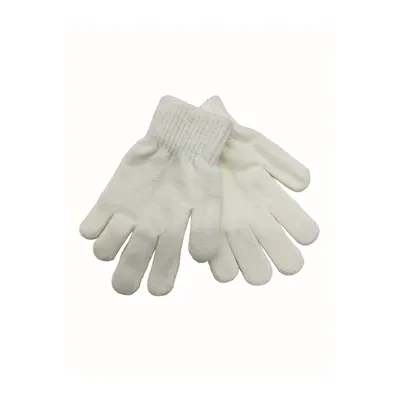 Перчатки одинарные с нашивкой на возраст 2-4 года Молочный 15749