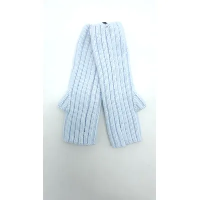 Рукавиці мітенки жіночі одинарні в’язані МІРА Malisa one size Іній