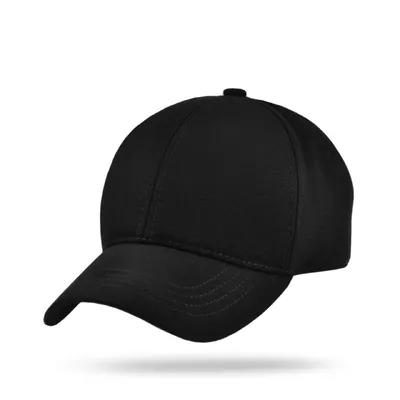 Бейсболка бавовняна однотонна VladAltex 55-56 Чорний 31-43