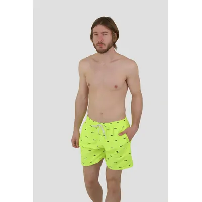 Шорти для плавання з принтом акули 2-719 FUBA 2XL Лимонний 12412