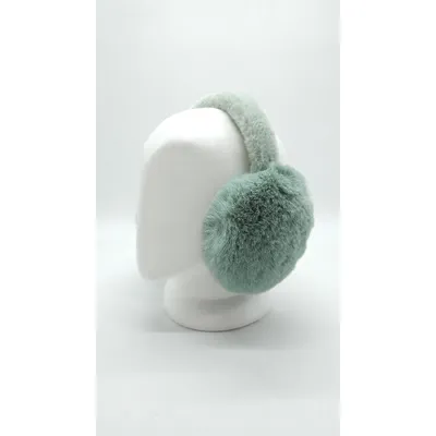 Навушники хутряні з кролика  SumWin one size М'ятний 7703-6