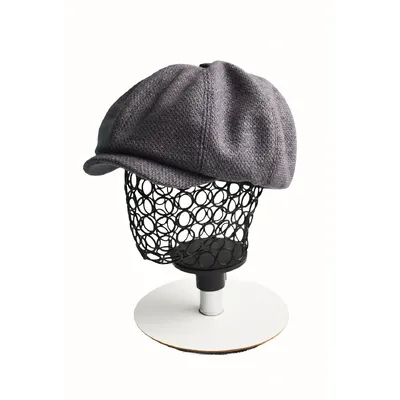Кепка восьмиклинка хуліганка кашемірова ірис Шелбі KENT&AVER 58-60 Темно-сірий 8109