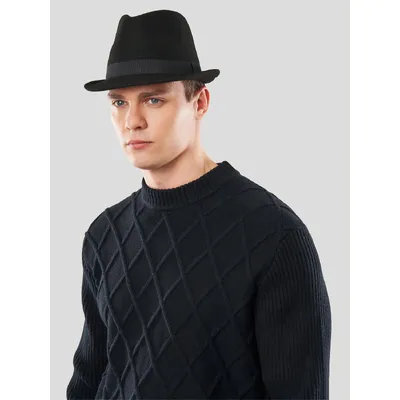 Капелюх фетровий Челентанка Fortune 56 Чорний