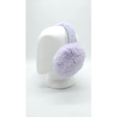 Навушники хутряні з кролика  SumWin one size Бузковий 7703-6