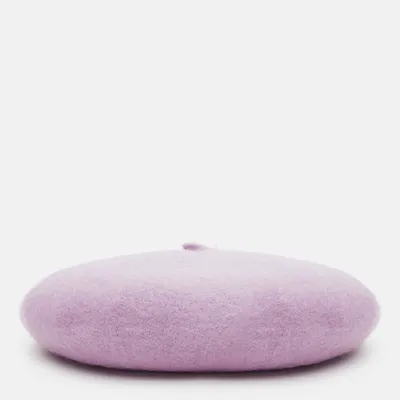 Берет класичний однотонний вовняний 56-58 Fortune Бузковий