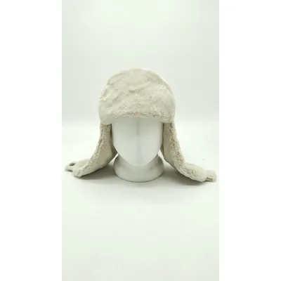 Вушанка хутряна на застібку 55-58 Топлене молоко