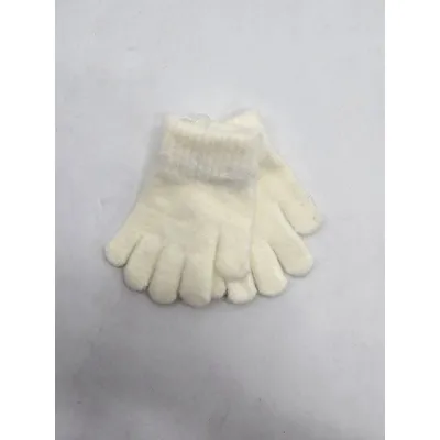 Рукавиці дитячі одинарні на вік 2-3 роки Молочний 16014