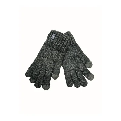 Рукавиці в’язані однотонні сенсорні на вік 5-8 років Антрацитовий 15854