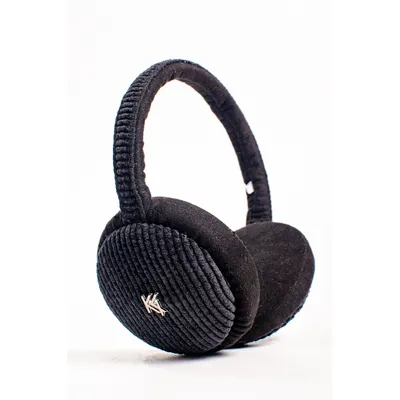 Навушники з регулятором замшеві з вельветом 0220-3 KENT&AVER one size Чорний