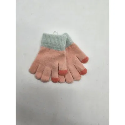 Рукавиці дитячі одинарні на вік 2-3 роки Рожевий 16018