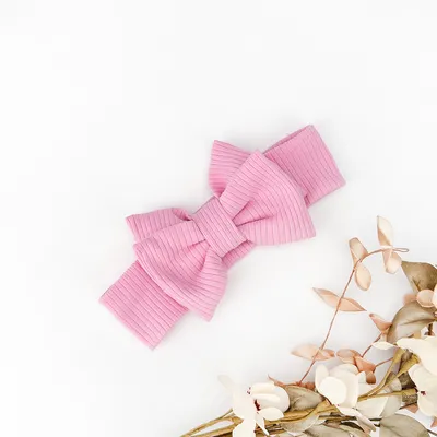 Пов’язка з бантом трикотажна для дівчинки Емілі Talvi 46-52 Рожевий