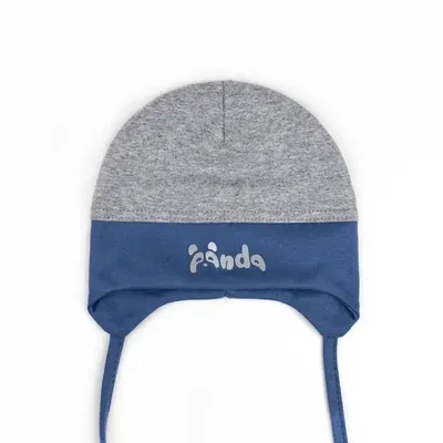 Шапка трикотажна для хлопчика на зав’язку Сан-Дієго Talvi 44-46 Джинсовий 7495