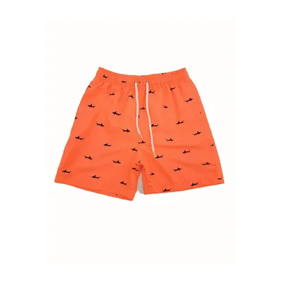 Шорты для плавания детские с принтом акули 2-719A FUBA 8 Оранжевый 128-134 см