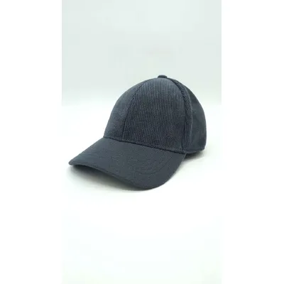 Бейсболка формована утеплена вовняна на байковій підкладці з вухами в дрібну смужку Mazur L/58-59 Темно-сірий KR2