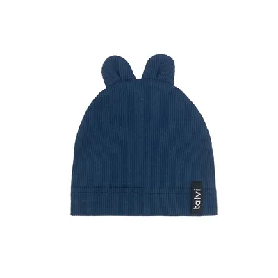 Шапка трикотажна з вушками Зайка Talvi 40-42 Темно-джинсовий 14667