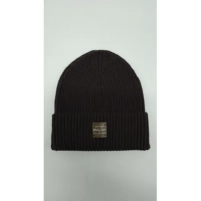 Шапка вязаная одинарная с отворотом ПАРИЖ Malisa 56-60 Шоколад