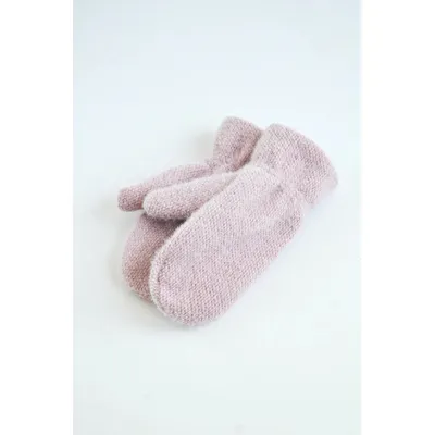 Рукавицы варежки ангоровые KENT&AVER one size Темно-пудровый 0222