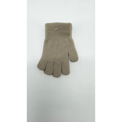 Рукавиці дитячі одинарні на вік 2-4 роки Темно-бежевий 16120