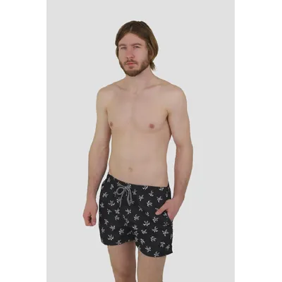 Шорти для плавання з принтом черепахи15-25 2XL Чорний 12419