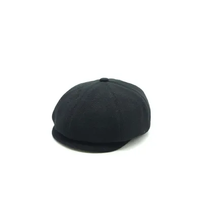 Кепі кашемірове восьмиклинка хуліганка Fortune 55-58 Чорний
