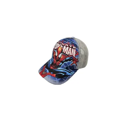 Бейсболка з сіткою та малюнком Спайдермен SPIDERMAN 52-55 Сірий 14201