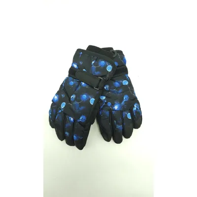 Рукавиці дитячі лижні плащові C-2201 LUCKYLOONG M-L Чорний з темно-синім