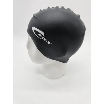 Шапка для плавання силіконова Leacco 55-58 Чорний