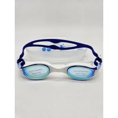 Окуляри для плавання Leacco one size Синій з білим MC1970
