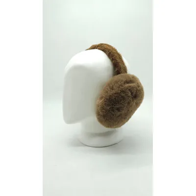 Наушники меховые с кролика SumWin one size Шоколад 7703-6