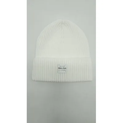 Шапка вязаная одинарная с отворотом ПАРИЖ Malisa 56-60 Молочный