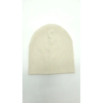Шапка трикотажная в рубчик однотонная 4129 Glory Kids 52-54 Светло-бежевый