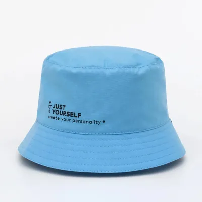 Панама з принтом Just Yourself AOLIKA 48 Блакитний
