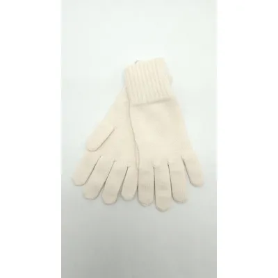 Рукавиці жіночі одинарні в’язані з резинкою на манжеті Єва Malisa one size Шампань