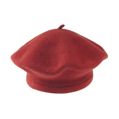 Берет з вовни класичний Flora Tonak 11 Червоно-коричневий 15346