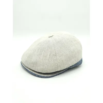 Кепка шестиклинка лляна на резинці 6-ARTURO HOOK L/60-61 Лляний AVORIO