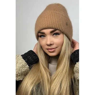 Шапка грубої вязки з манжетом на флісовій підкладці Alisha Flip Uni  Cascona 56-58 Мідний