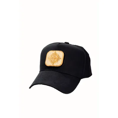 Бейсболка форхед з патчем та зйомним шевроном Етно KENT&AVER 56-58 Чорний 0002-5