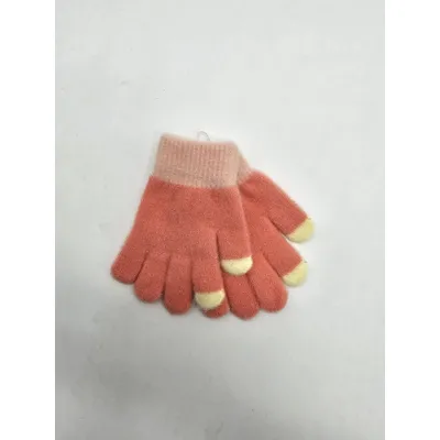Рукавиці дитячі одинарні на вік 2-3 роки Кораловий 16019