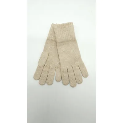 Рукавиці жіночі одинарні в'язані з резинкою на манжеті Єва Malisa one size Кленовий